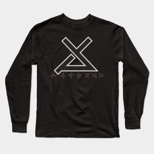 Futuristic Symbol and Runes Long Sleeve T-Shirt